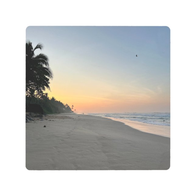 Elegant Personalized Custom Photo Add Your Own Metal Print (Front)