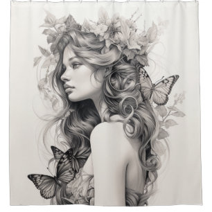 Elegant Personalized Custom Photo Add Your Own Shower Curtain
