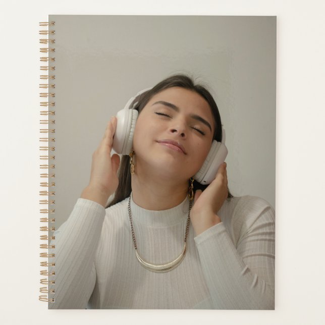 Elegant Personalized Custom Photo Planner (Front)