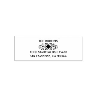 Elegant Personalized Custom Return Name Address Self-inking Stamp
