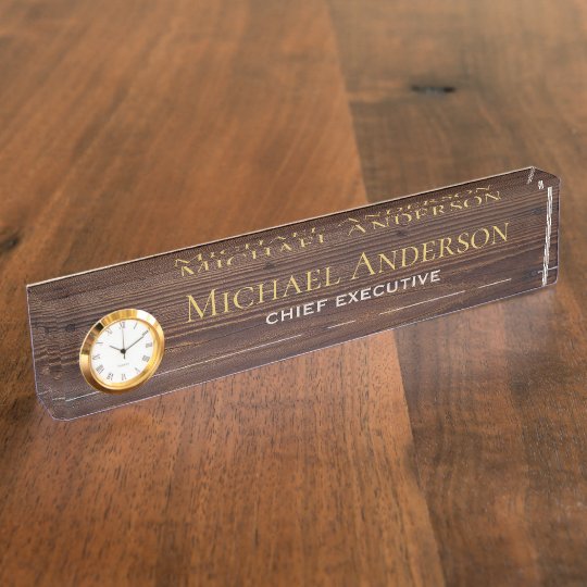 Elegant Personalized Desk Name Plate Executive Zazzle Com