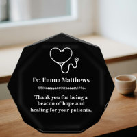 Elegant Personalized Doctor Black