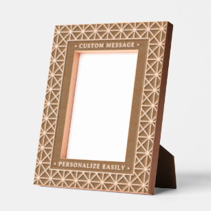 Elegant Personalized Engraving Geometric Art Deco Engraved Frames