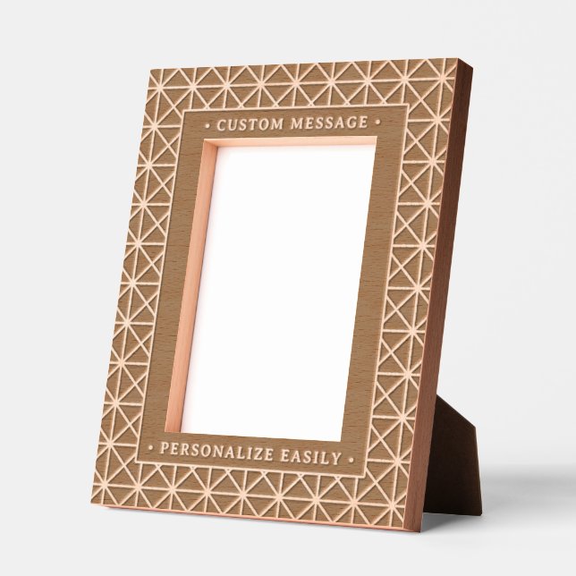  Elegant Personalized Engraving Geometric Art Deco Engraved Frames (Left)