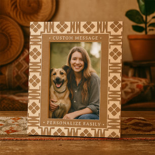 Elegant Personalized Engraving Geometric Art Deco Engraved Frames