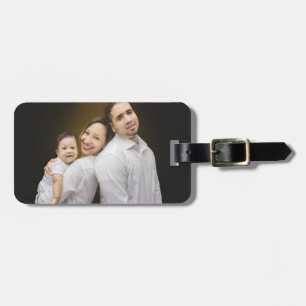 Elegant Personalized Family Photo Collage Luggage Tag