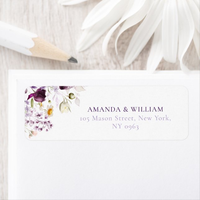 Elegant Personalized Floral Address Labels (Insitu)