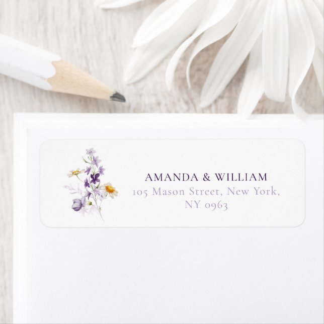 Elegant Personalized Floral Address Labels (Insitu)
