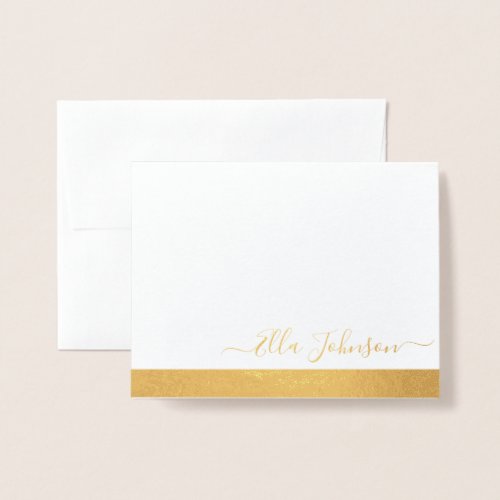 Elegant Personalized Foil folded  Foil Card