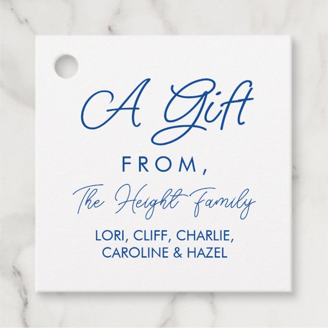 Elegant Personalized Gift Tags (Front)