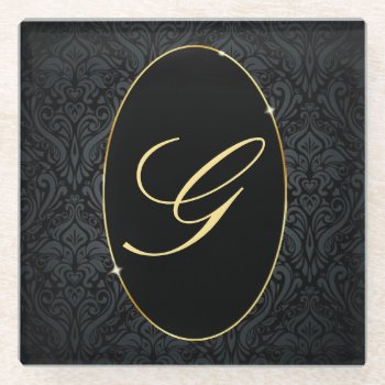 Elegant Personalized Glass Coaster by SharonCullars at Zazzle