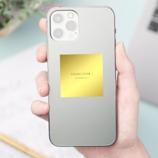 Elegant Personalized Golden Yellow 