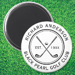 Elegant Personalized Golf Club Name Magnet<br><div class="desc">Here at AdeliaGifts we love this Elegant Personalized Golf Club Name Magnet and we think you will love it too. 
The perfect gift or just treat yourself! 
We have a HUGE selection of products with most designs available for Men,  Women and Kids. Check them out!</div>