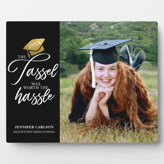 Elegant personalized Graduation Photo Plaque (Front)