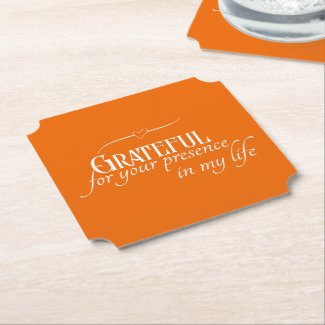 Elegant Personalized Grateful Fall Thanksgiving