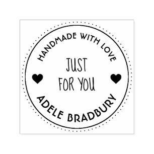 Elegant Personalized Handmade By Self-inking Stamp