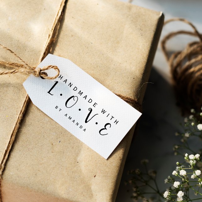 Elegant Personalized Handmade With Love Rubber Stamp (Elegant Personalized Handmade With Love Rubber Stamp)