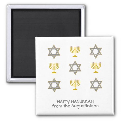 Elegant Personalized Hanukkah Magnet