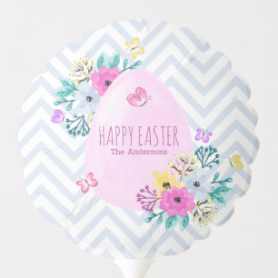 Elegant Personalized Happy Easter Balloon
