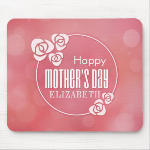 Elegant Personalized Happy Mother's Day   Mousepad