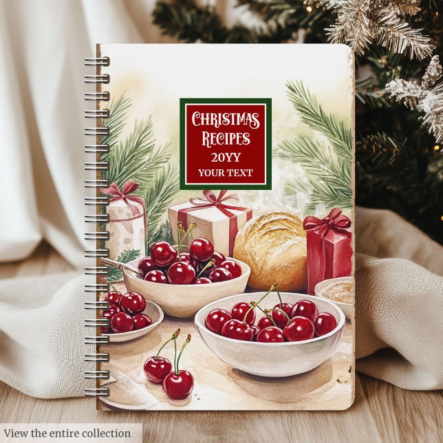 Elegant Personalized Holiday Recipe Journal (Elegant Personalized Holiday Recipe Journal Christmas)