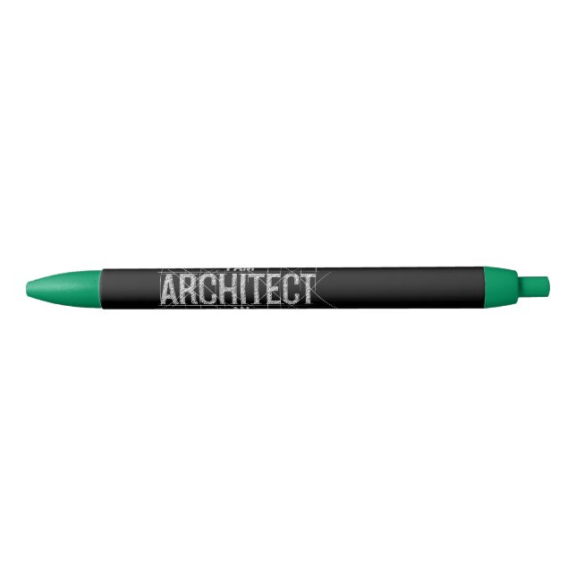 Elegant Personalized "I Am An Architect" Pen Gift (Front)