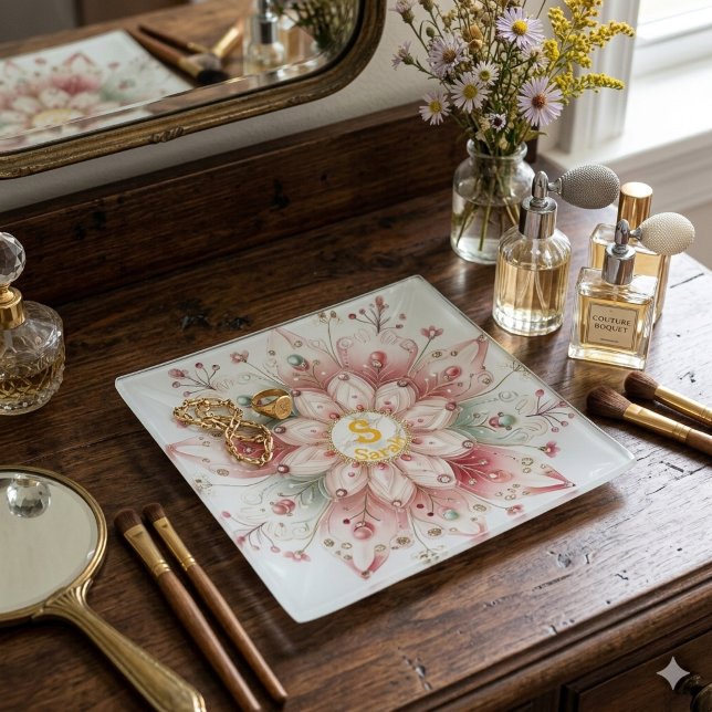 Elegant Personalized Mandala Jewelry Tray (Creator Uploaded)