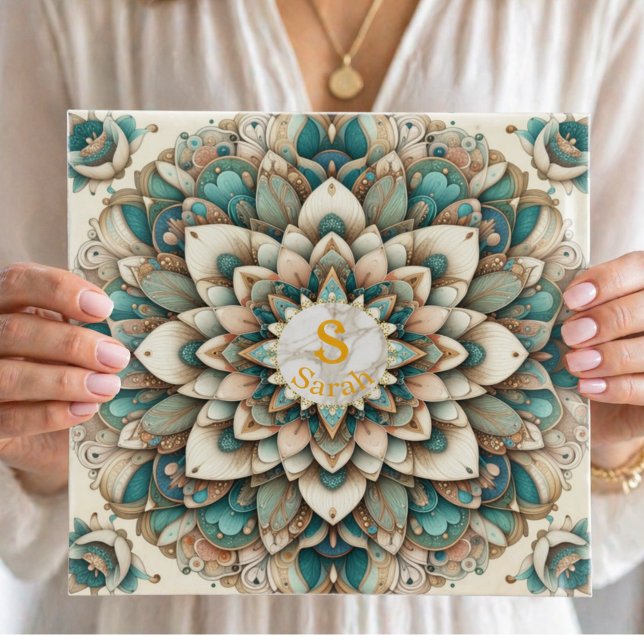 Elegant Personalized Mandala Jewelry Tray (Creator Uploaded)