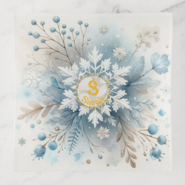 Elegant Personalized Mandala Jewelry Tray (Front)