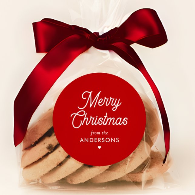 Elegant Personalized Merry Christmas Gift Labels (Creator Uploaded)