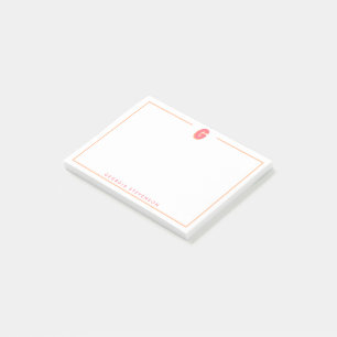 Elegant Personalized Monogram 3D Letter G Initial Post-it Notes