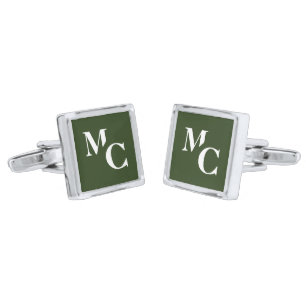 Elegant Personalized Monogram and Name Cufflinks
