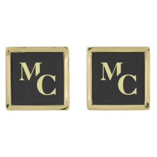 Elegant  Personalized Monogram and Name Cufflinks
