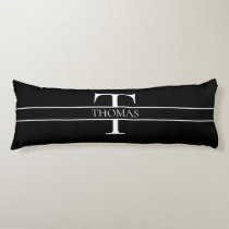 Elegant Personalized Monogrammed Custom Name  Body Pillow