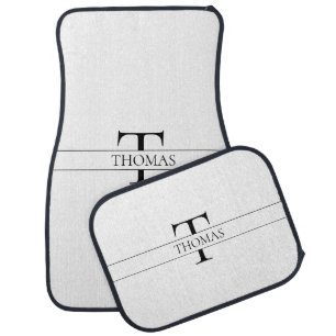 Elegant Personalized Monogrammed Custom Name Car Floor Mat