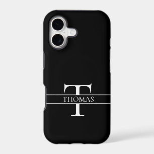 Elegant Personalized Monogrammed Custom Name iPhone 17 Case