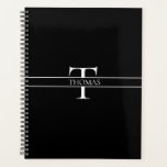 Elegant Personalized Monogrammed Custom Name  Planner<br><div class="desc">An elegant custom initial and name monogram using an elegant font. Personalize this design with your name and initial and make it your own modern design. Ideal birthday gift,  nursery decor,  car accessory,  kids room art,  home decor,  Christmas present or gift for any other special occasion.</div>