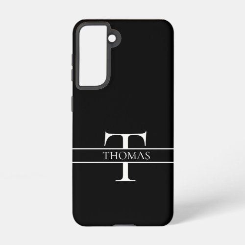 Elegant Personalized Monogrammed Custom Name Samsung Galaxy S21 Case