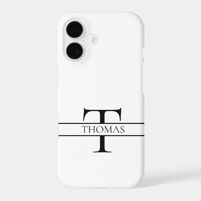 Elegant Personalized Monogrammed Custom Name Samsung Galaxy Case (Back)