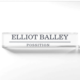Elegant Personalized Name Desk Name Plate