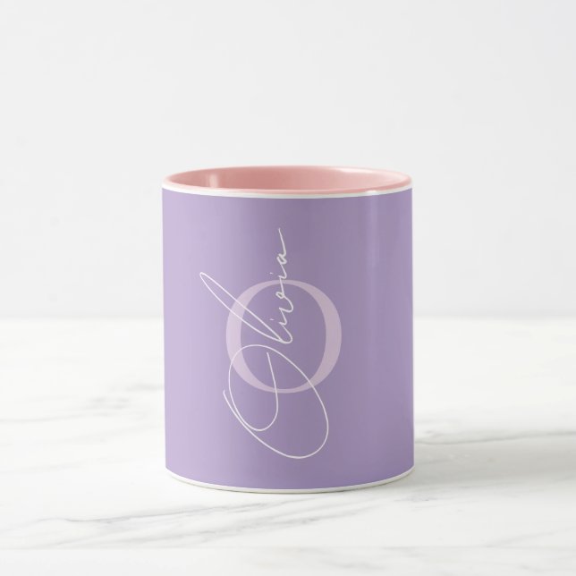 Elegant Personalized Name Initials Mug (Center)