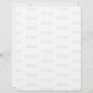 Elegant Personalized Name Letterhead