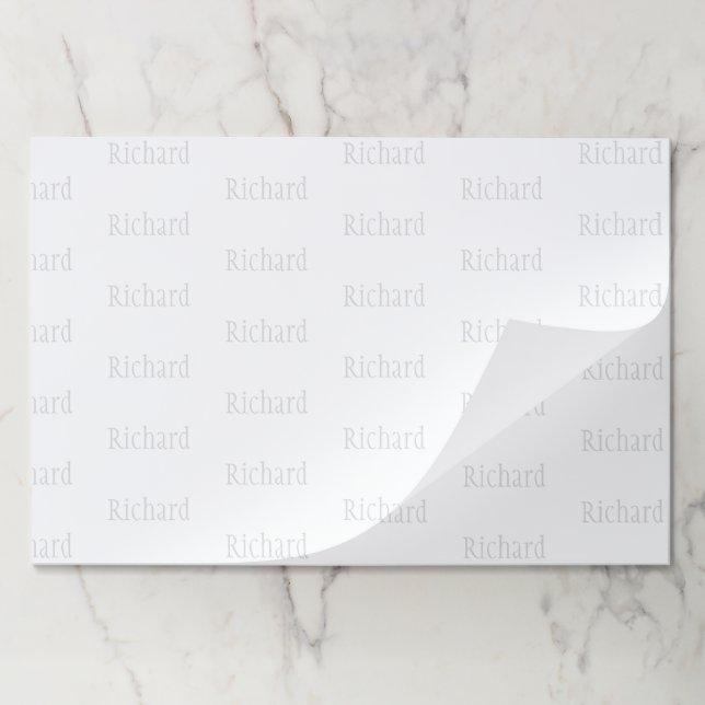 Elegant Personalized Name  Paper Pad (Folded)