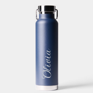 Elegant Personalized Name Script Water Bottle