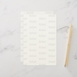 Elegant Personalized Name Stationery