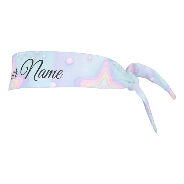Elegant Personalized Name  Tie Headband (Rotate 90)