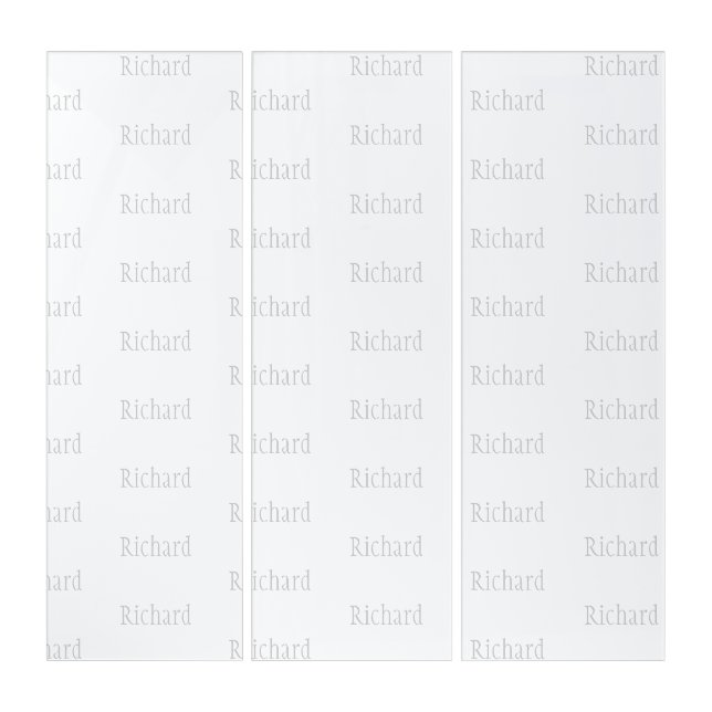 Elegant Personalized Name  Triptych (Front)