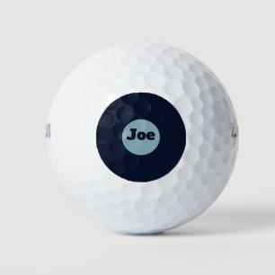 Elegant personalized navy blue golf balls