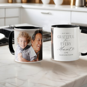 Elegant Personalized Papa Photo Father’s Day Gift Mug