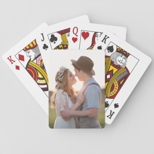Elegant Personalized Photo Playing Cards